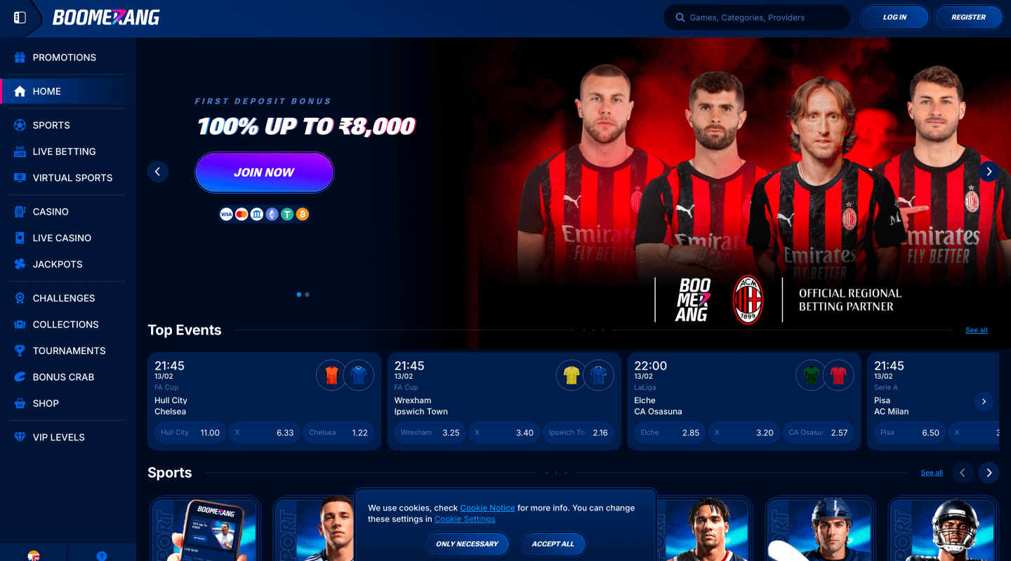 Logo du casino Boomerang