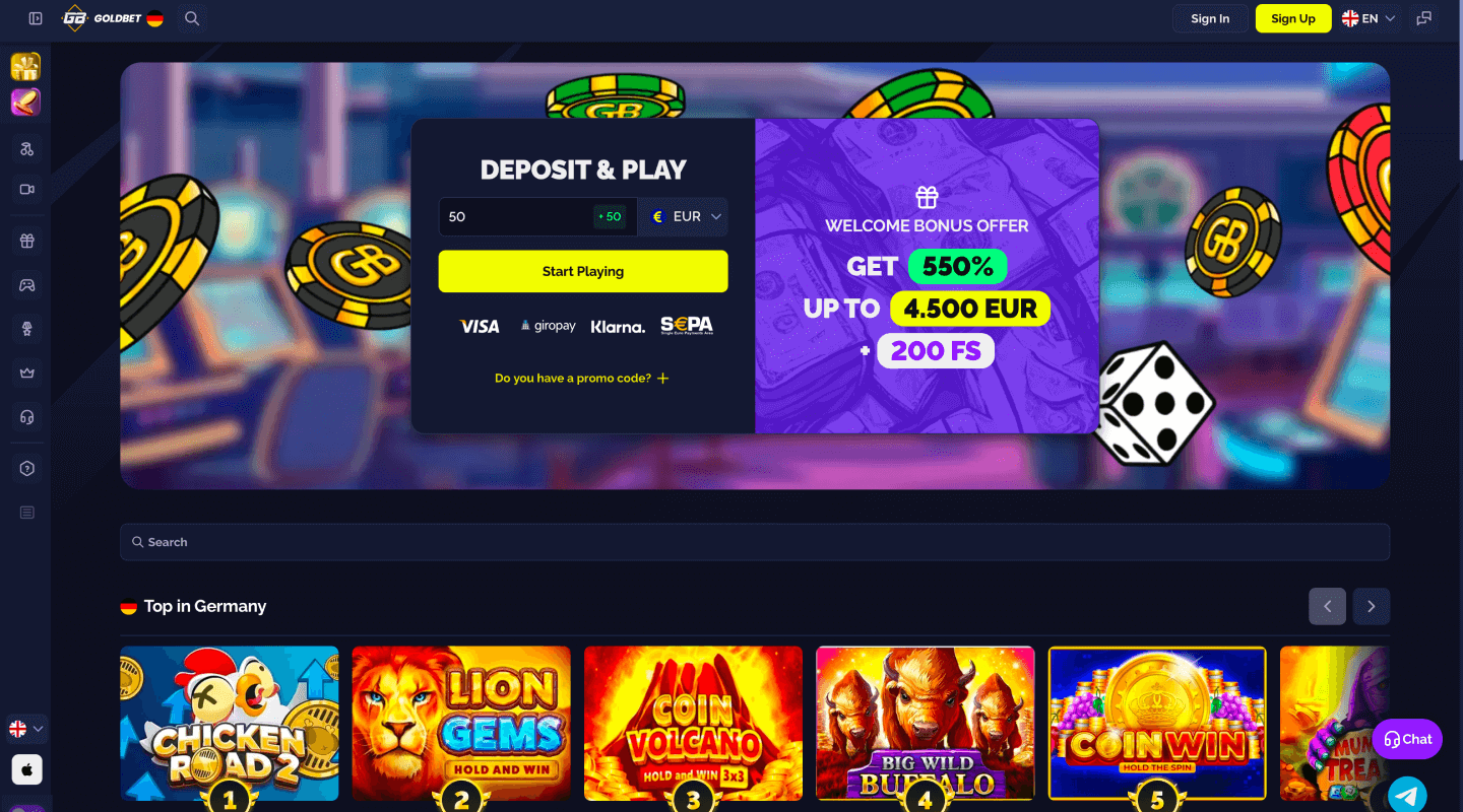 Logo du casino Goldbet