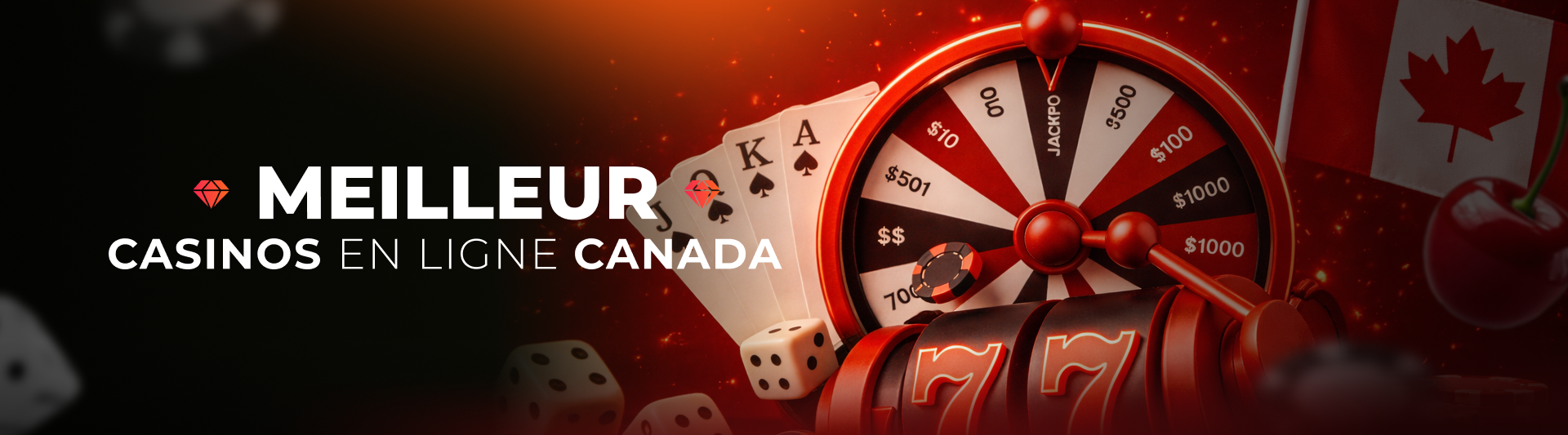 Meilleur Casino en Ligne Canada bannière