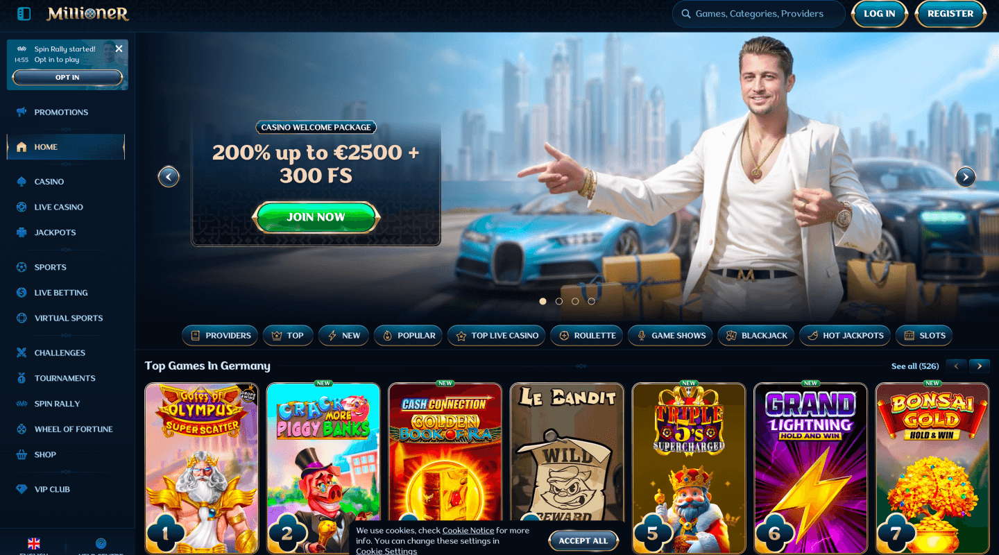 Logo du casino Millioner