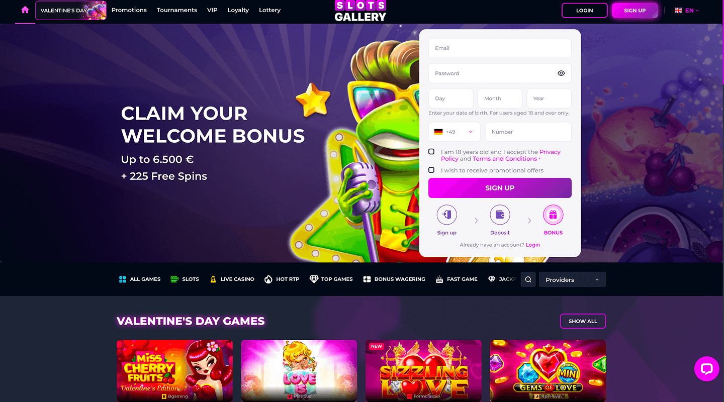 Logo du casino Slots Gallery
