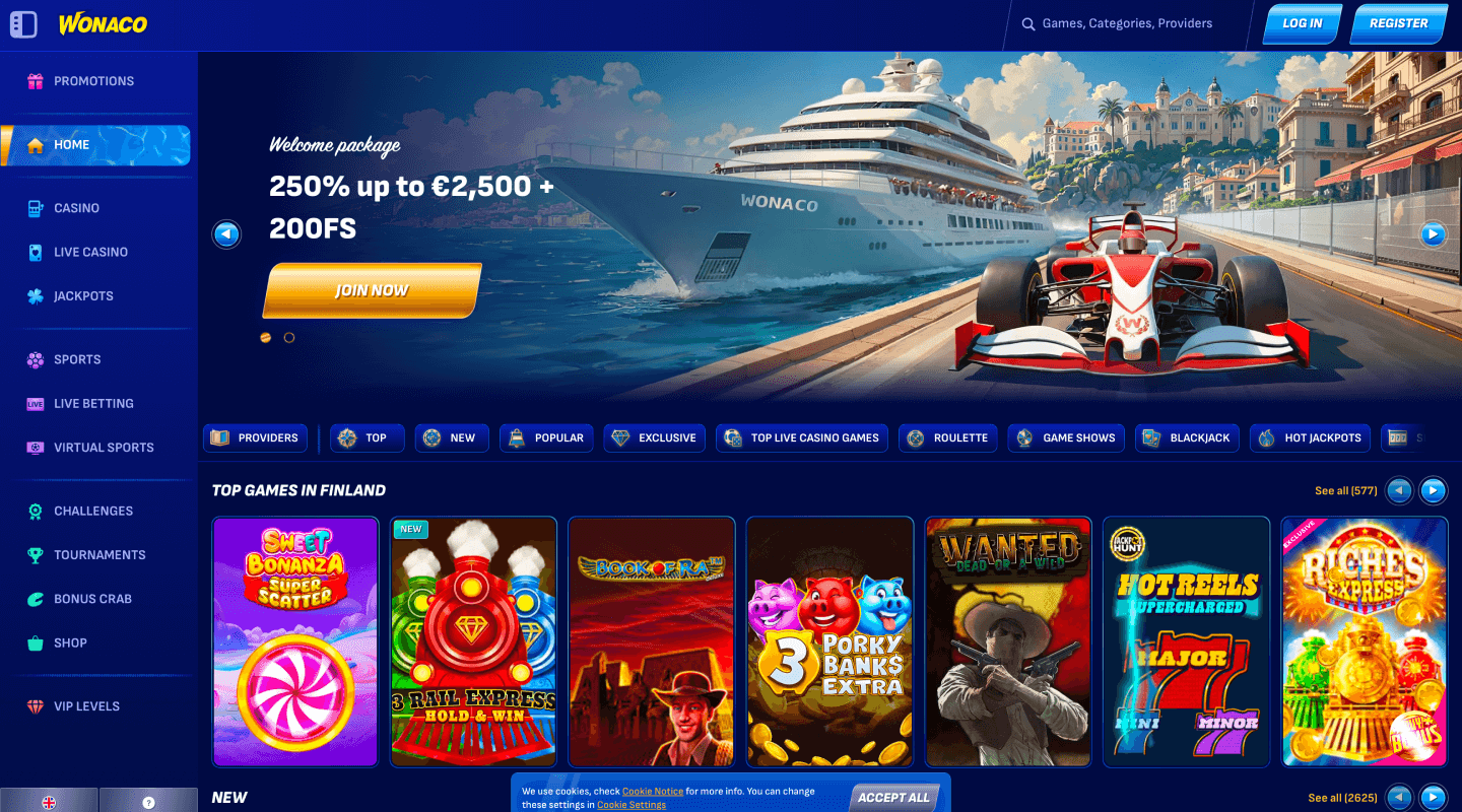 Logo du casino Wonaco